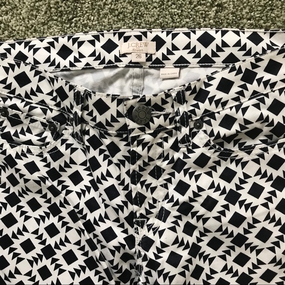 NWOT J.Crew Factory White Patterned Jeans - Picture 3 of 5